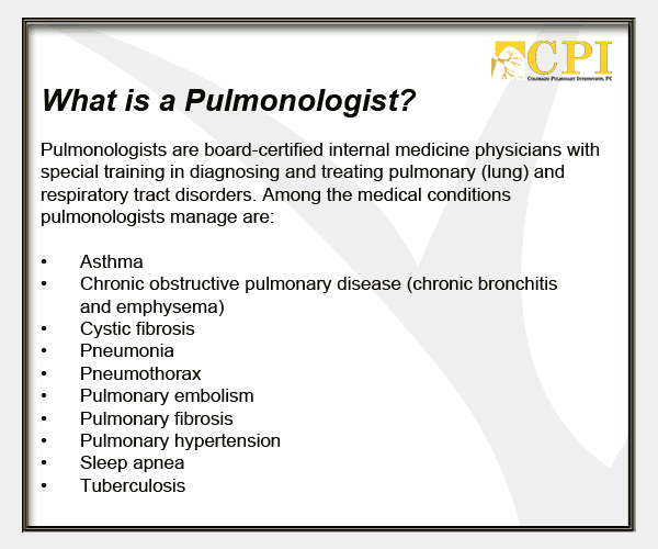 pulmonologist